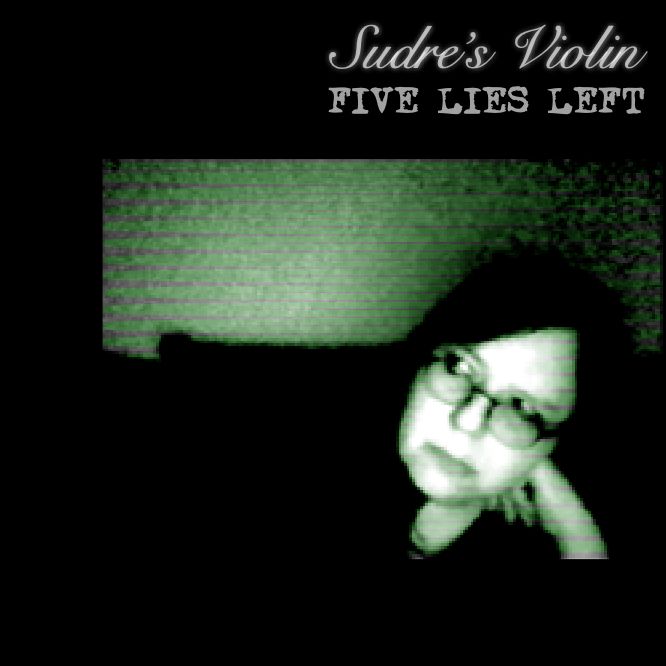 Green video-artifact image of a woman with her head leaned against a hand and looking to the side. Her face is lit as if by a screen.